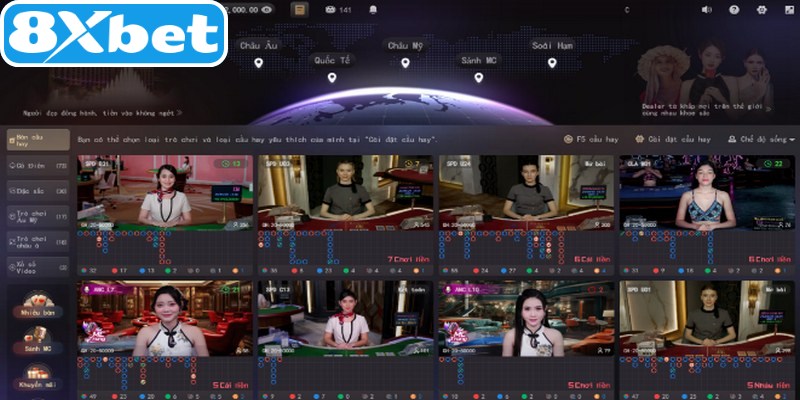 Casino 8XBET thu hút lượng lớn người chơi nhờ kho trò chơi đa dạng
